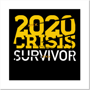 2020 Crisis Survivor. Stock Market Crash Posters and Art